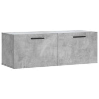 Mobile a Parete Grigio Cemento 100x36,5x35 cm Legno Multistratocod mxl 104046
