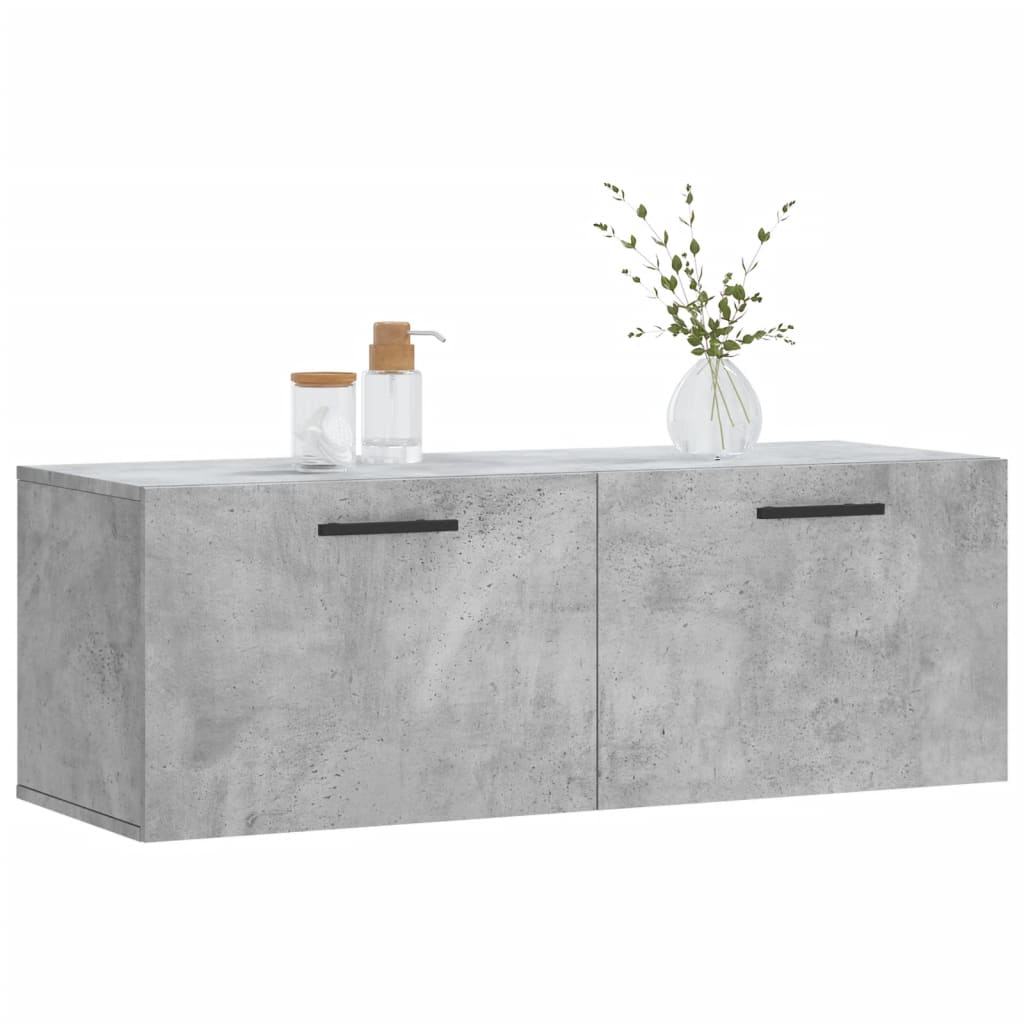 Mobile a Parete Grigio Cemento 100x36,5x35 cm Legno Multistratocod mxl 104046