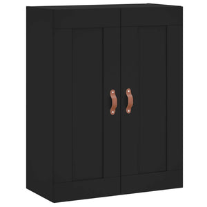 Mobile a Parete Nero 69,5x34,90 cm in Legno Multistrato 830357
