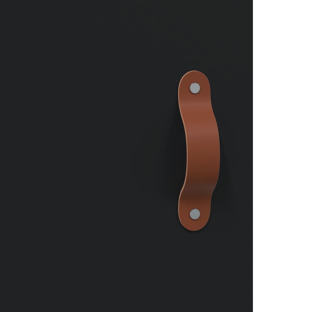 Mobile a Parete Nero 69,5x34,90 cm in Legno Multistrato 830357