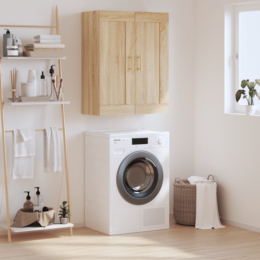 Mobile a Parete Rovere Sonoma 69,5x34x90 cm Legno Multistrato 830367