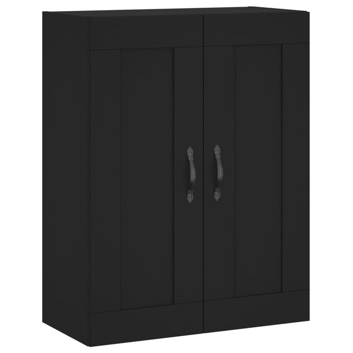 Mobile a Parete Nero 69,5x34,90 cm in Legno Multistrato 830373