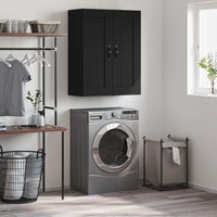 Mobile a Parete Nero 69,5x34,90 cm in Legno Multistrato 830373