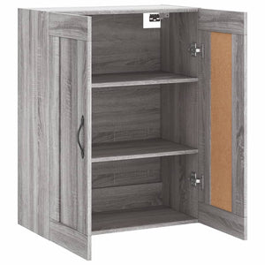 Mobile a Parete Grigio Sonoma 69,5x34x90 cm Legno Multistrato 830378