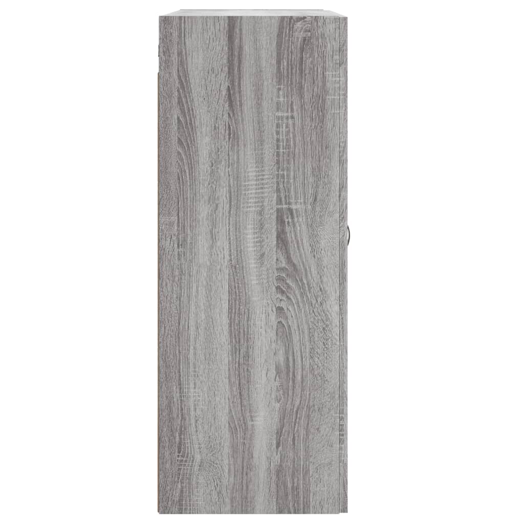 Mobile a Parete Grigio Sonoma 69,5x34x90 cm Legno Multistrato 830378