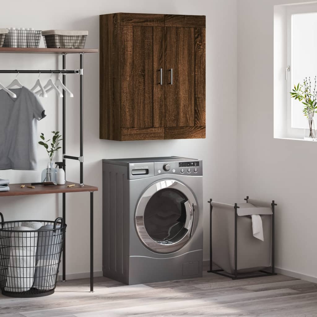 Mobile a Parete Rovere Marrone 69,5x34x90 cm Legno Multistrato 830395