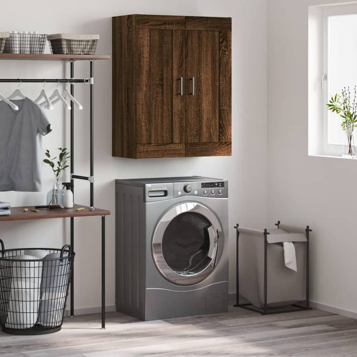 Mobile a Parete Rovere Marrone 69,5x34x90 cm Legno Multistrato 830395