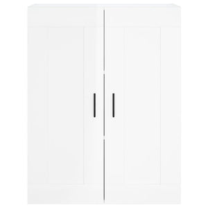 Mobile a Parete Bianco Lucido 69,5x34x90 cm Legno Multistrato 830398