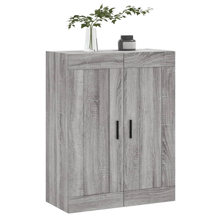 Mobile a Parete Grigio Sonoma 69,5x34x90 cm Legno Multistrato 830402
