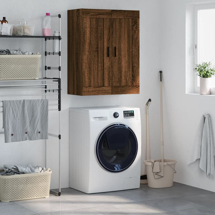 Mobile a Parete Rovere Marrone 69,5x34x90 cm Legno Multistratocod mxl 128852