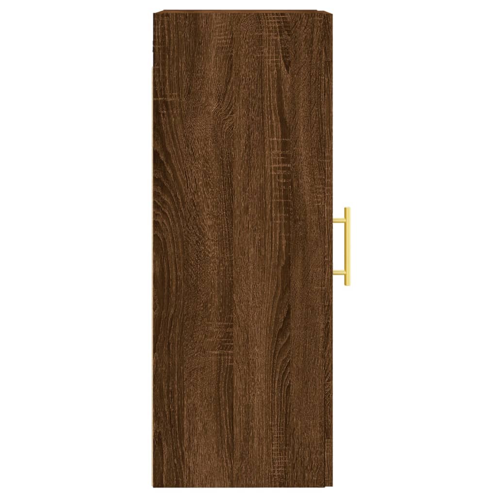 Mobile a Parete Rovere Marrone 34,5x34x90 cm Legno Multistrato 830491