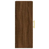 Mobile a Parete Rovere Marrone 34,5x34x90 cm Legno Multistrato 830491