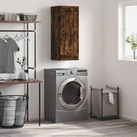 Mobile a Parete Rovere Fumo 34,5x34x90 cm in Legno Multistrato 830497