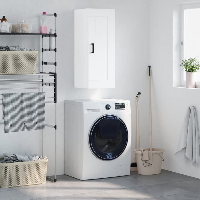 Armadietto a Muro Bianco 34,5x34x90 cm in Legno Multistratocod mxl 79644