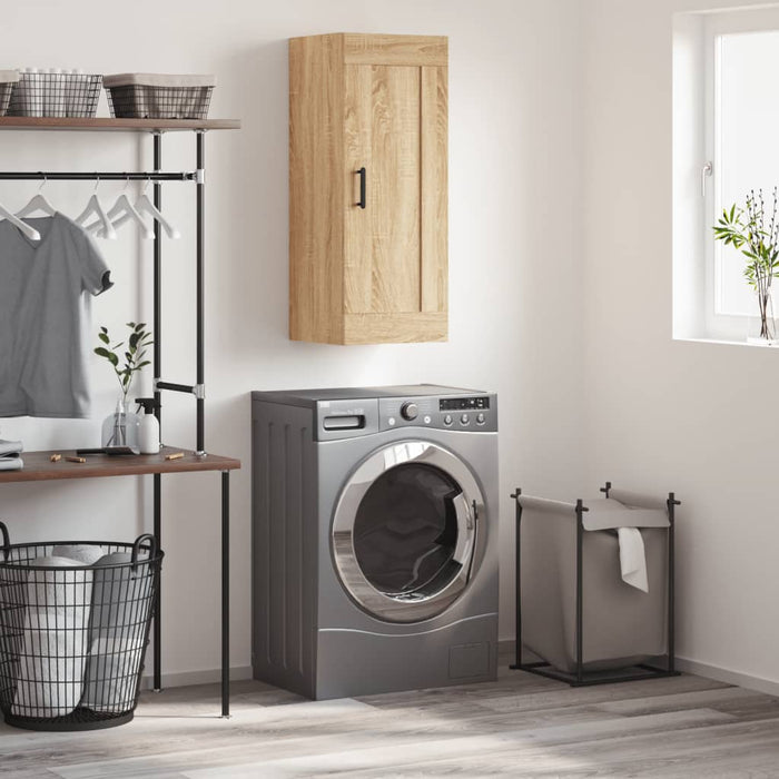 Mobile a Parete Rovere Sonoma 34,5x34x90 cm Legno Multistrato 830511