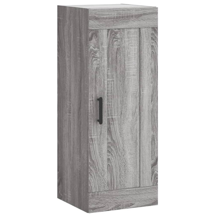 Mobile a Parete Grigio Sonoma 34,5x34x90 cm Legno Multistrato 830514