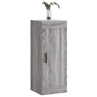 Mobile a Parete Grigio Sonoma 34,5x34x90 cm Legno Multistrato 830514