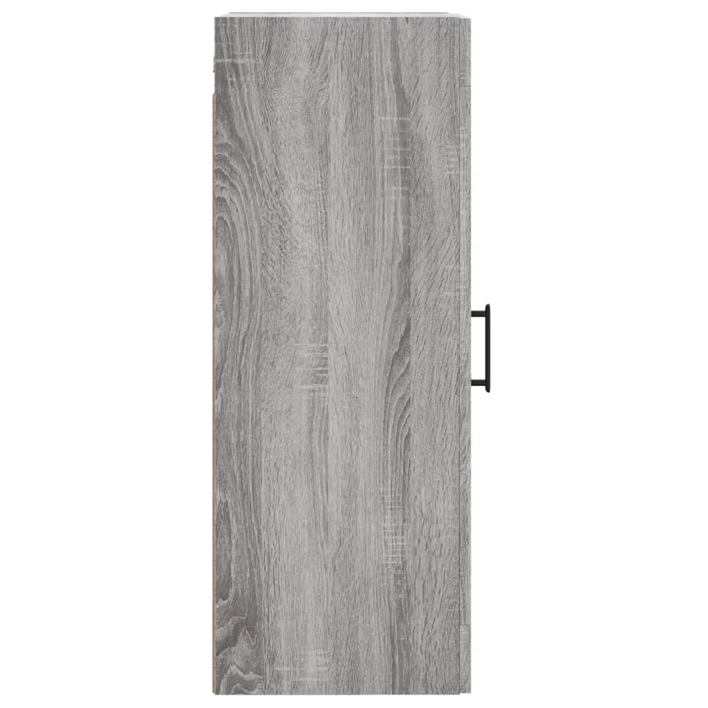 Mobile a Parete Grigio Sonoma 34,5x34x90 cm Legno Multistrato 830514