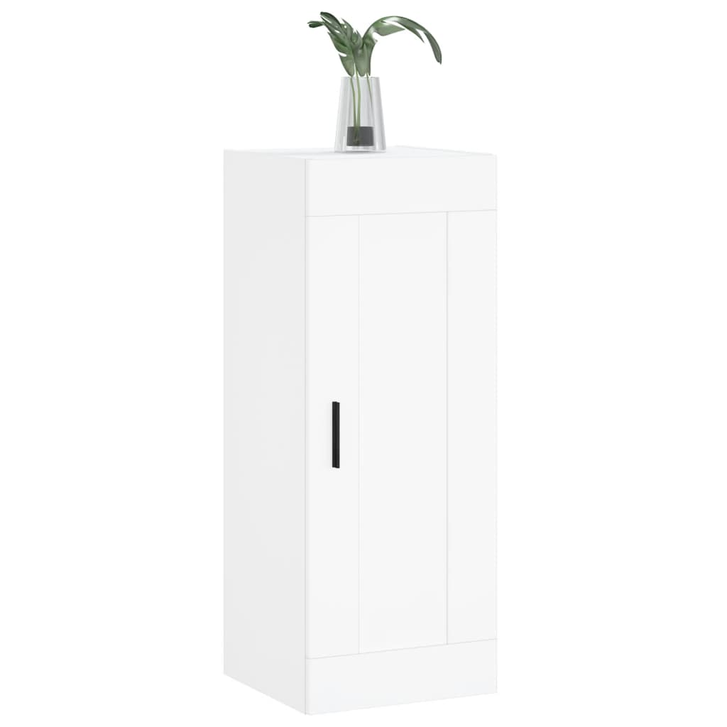 Armadietto a Muro Bianco 34,5x34x90 cm in Legno Multistrato 830516