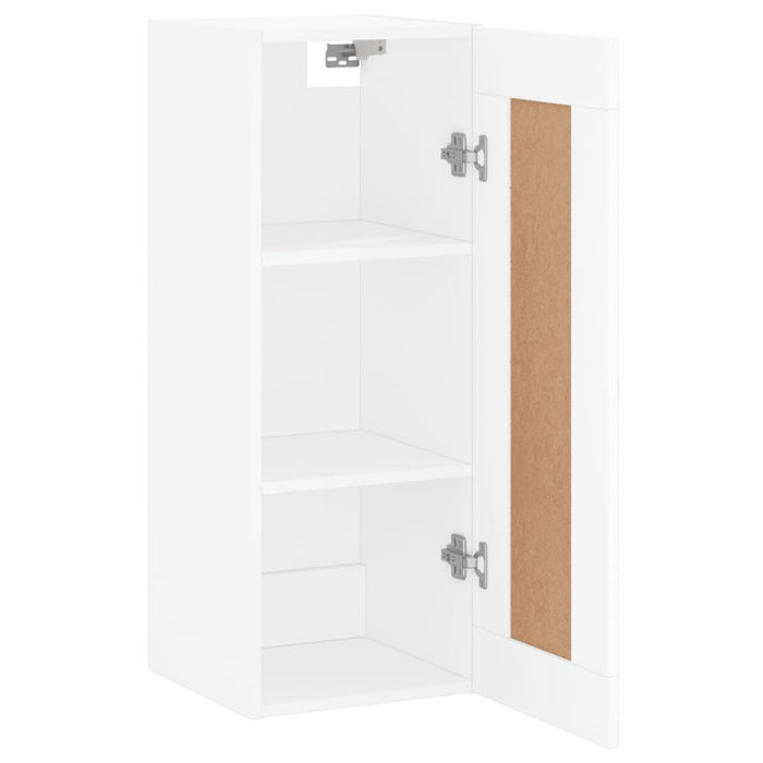 Armadietto a Muro Bianco 34,5x34x90 cm in Legno Multistrato 830516
