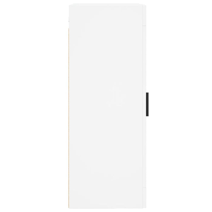 Armadietto a Muro Bianco 34,5x34x90 cm in Legno Multistrato 830516