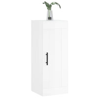 Mobile Parete Bianco Lucido 34,5x34x90 cm in Legno Multistrato 830526