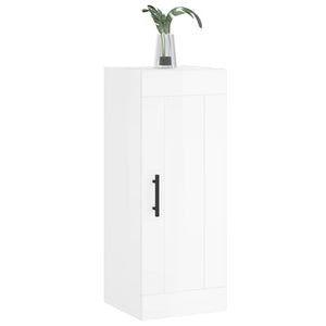 Mobile Parete Bianco Lucido 34,5x34x90 cm in Legno Multistrato 830526