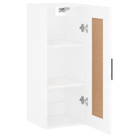 Mobile Parete Bianco Lucido 34,5x34x90 cm in Legno Multistrato 830526
