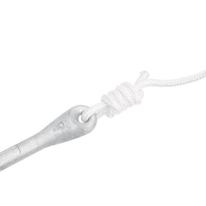 Ancora Pieghevole con Corda Argento 2,5 kg in Ferro Malleabile 94285