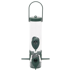 Mangiatoie per Uccelli 3 pz Verde Scuro 17x17x32 cm 364828