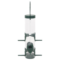 Mangiatoie per Uccelli 3 pz Verde Scuro 17x17x32 cm