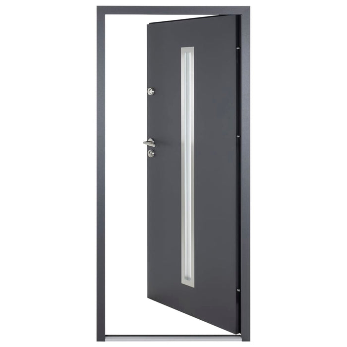 Porta Ingresso Antracite 110x207,5 cm in Alluminio 3190528