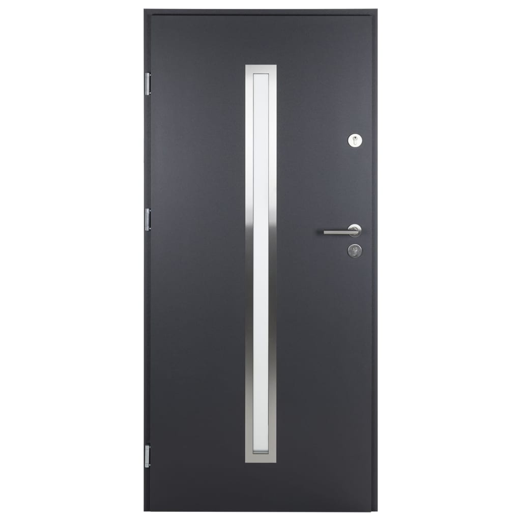 Porta Ingresso Antracite 110x207,5 cm in Alluminio 3190528