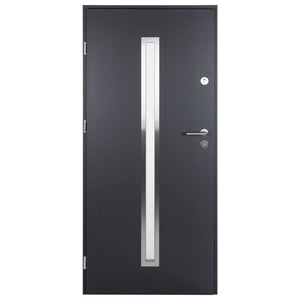 Porta Ingresso Antracite 110x207,5 cm in Alluminio 3190528