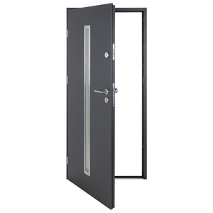 Porta Ingresso Antracite 110x207,5 cm in Alluminio 3190528