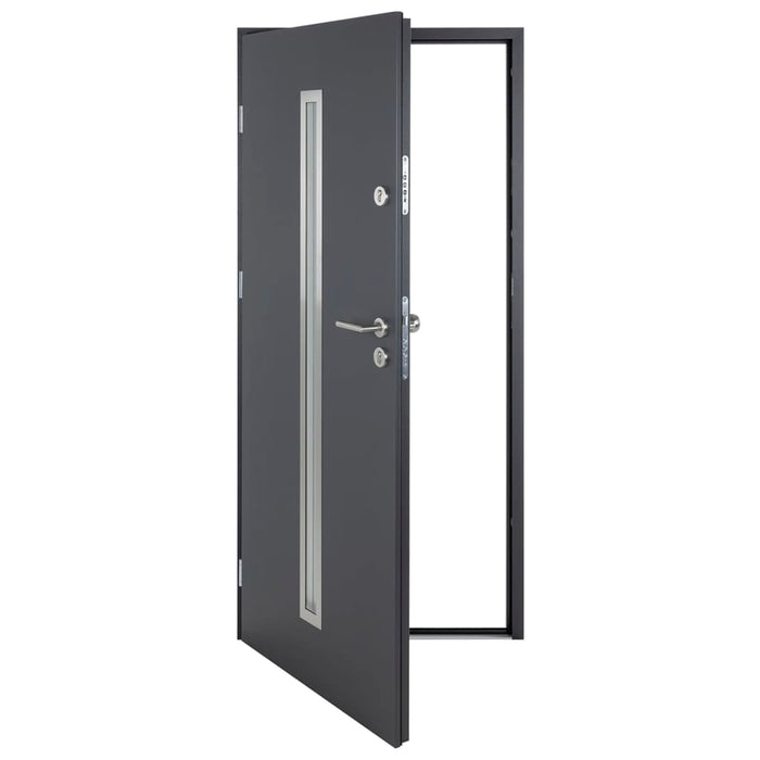 Porta Ingresso Antracite 110x207,5 cm in Alluminio 3190528