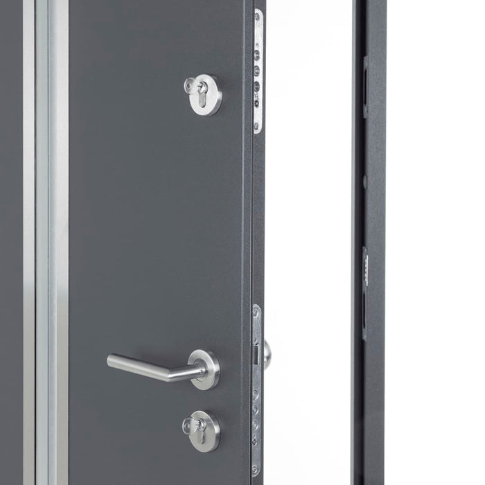 Porta Ingresso Antracite 110x207,5 cm in Alluminio 3190528