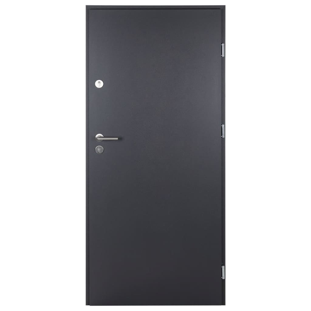 Porta Ingresso Antracite 90x200 cm in Alluminio 3190537