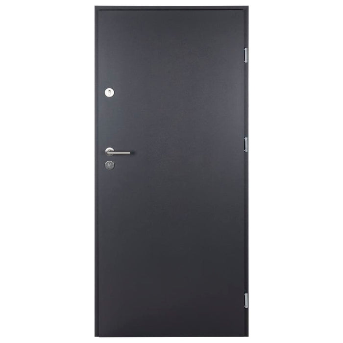 Porta Ingresso Antracite 90x200 cm in Alluminio 3190537