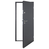 Porta Ingresso Antracite 90x200 cm in Alluminio 3190537