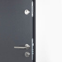 Porta Ingresso Antracite 90x200 cm in Alluminio 3190537