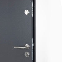 Porta Ingresso Antracite 90x200 cm in Alluminio 3190537