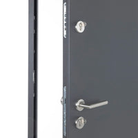 Porta Ingresso Antracite 90x200 cm in Alluminio 3190537