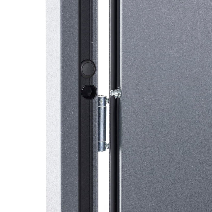 Porta Ingresso Antracite 90x200 cm in Alluminio 3190537