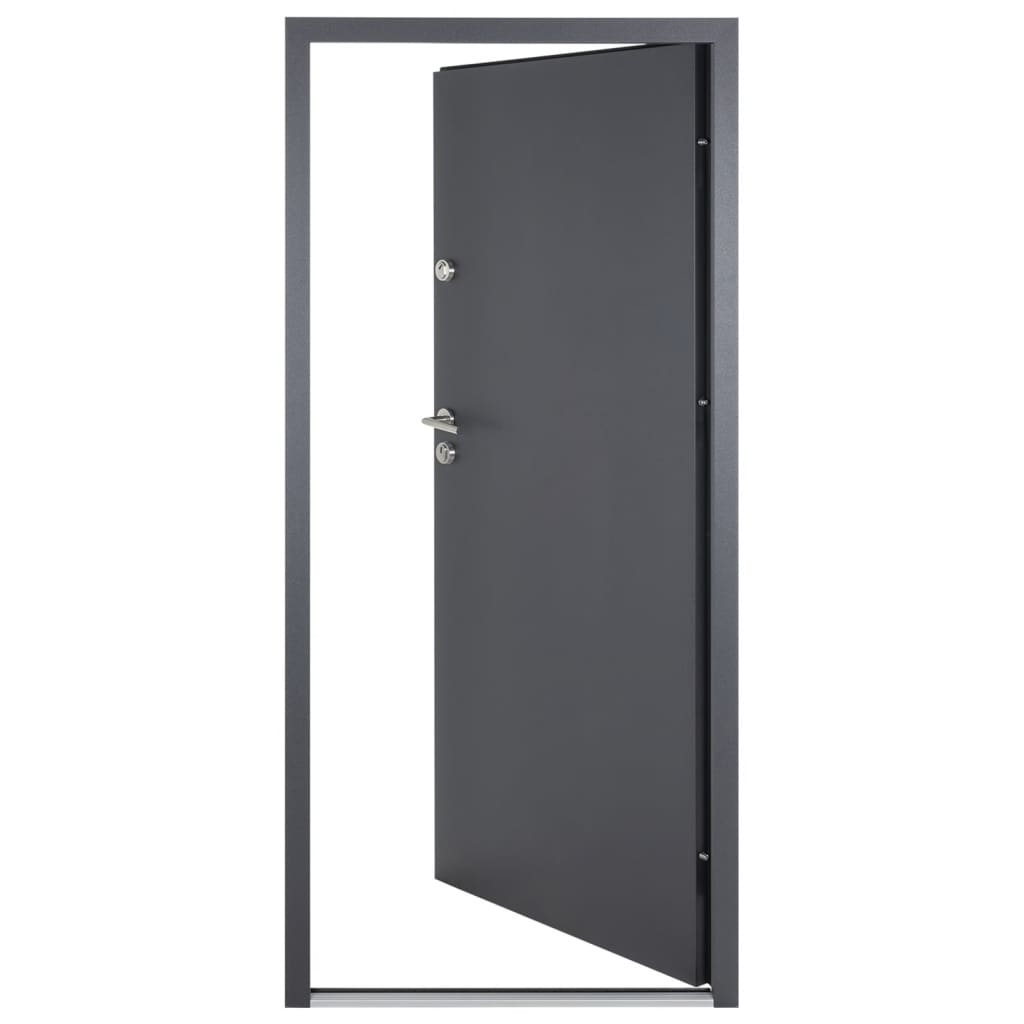 Porta Ingresso Antracite 110x207,5 cm in Alluminio 3190540