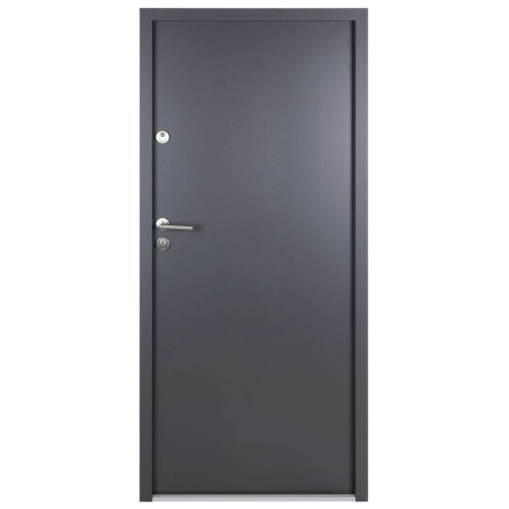 Porta Ingresso Antracite 110x207,5 cm in Alluminio 3190540
