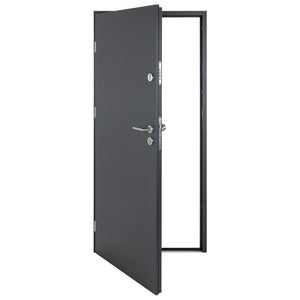 Porta Ingresso Antracite 110x207,5 cm in Alluminio 3190540