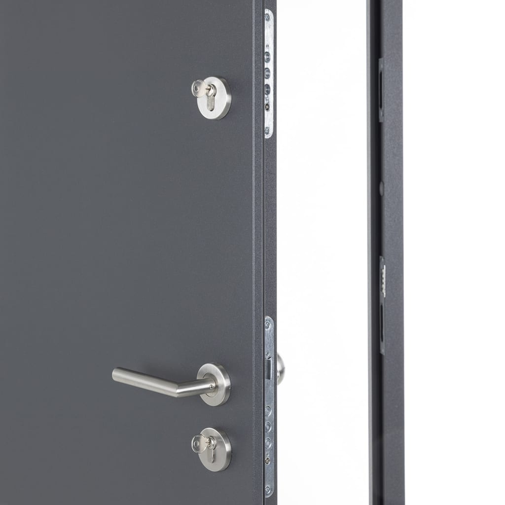 Porta Ingresso Antracite 110x207,5 cm in Alluminio 3190540