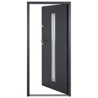 Porta Ingresso Antracite 100x200 cm in Alluminio 3190550