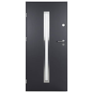 Porta Ingresso Antracite 100x200 cm in Alluminio 3190550